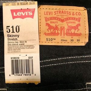 Levi’s boys 510 skinny fit 30x30